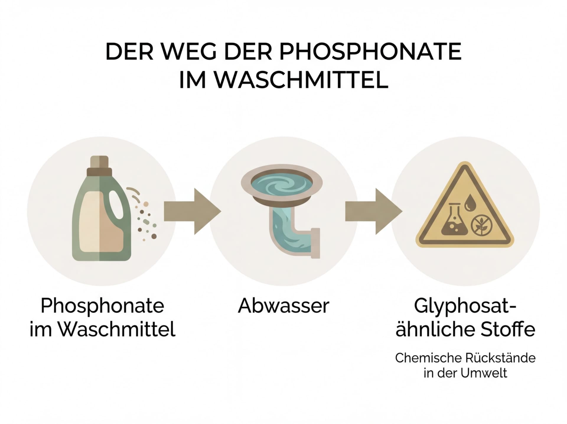 Phosphonate im Waschmittel werden zu Glyphosat-ähnlichen Stoffen