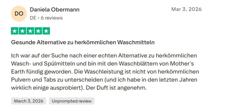 Trustpilot Bewertung 3 - Vergleich mit Persil